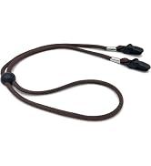 WsjiaboFux Coffee Color Medium Hat Chin Cord, Adjustable Hat Strap Clips Windproof Hat Lanyard on...