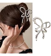 Butterfly Hair Claw Clips for Women - 1Pcs Metal Sliver Claw Clips Y2k Hollow Butter Shape No-Sli...