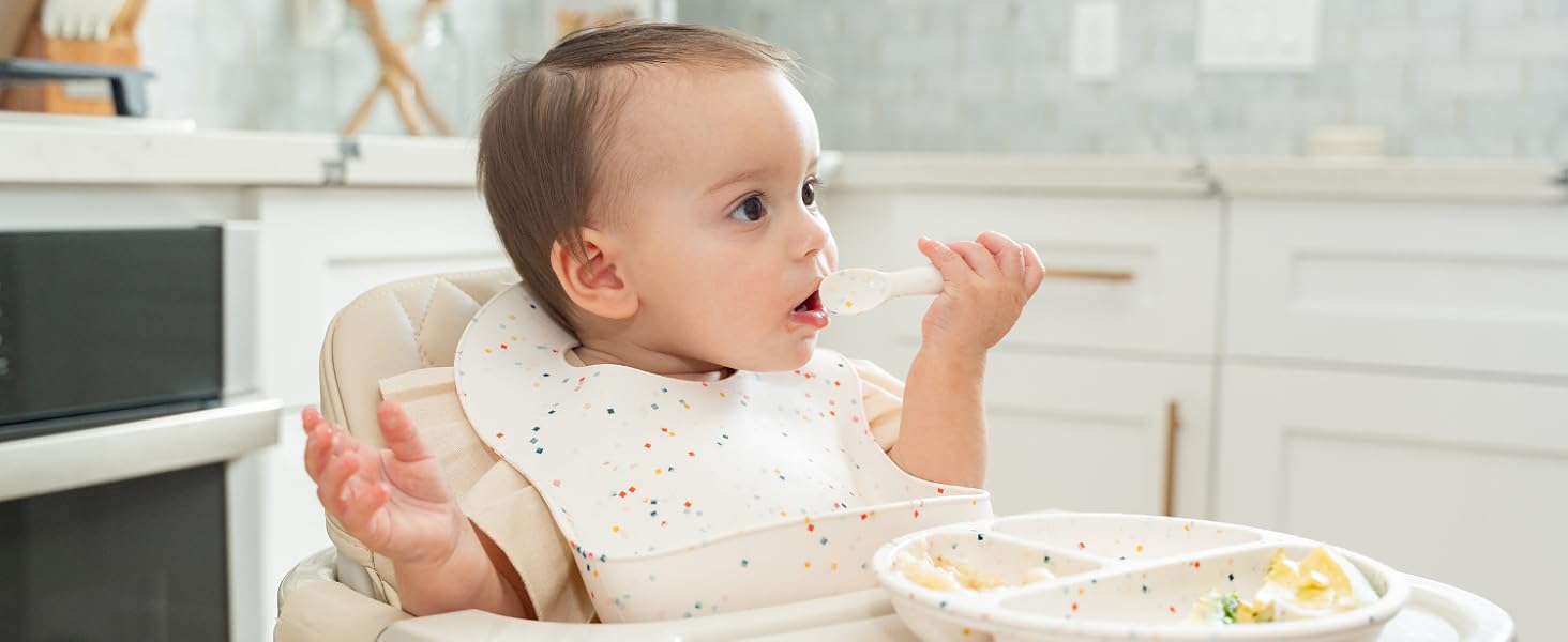 baby spoons silicone gum safe utensils for self feeders easy to hold dishwasher safe food grade
