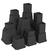Napnapday 12 inch Bed Risers Heavy Duty, Black