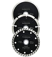 SHDIATOOL 4-1/2-Inch Diamond Saw Blade Set, 7/8" & 5/8" Arbor – Wet & Dry Use for Tile, Ceramic, ...