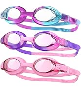 findway Kids Swim Goggles, Kids Swimming Goggles Anti-fog No Leaking Girls Boys for Age 3-12