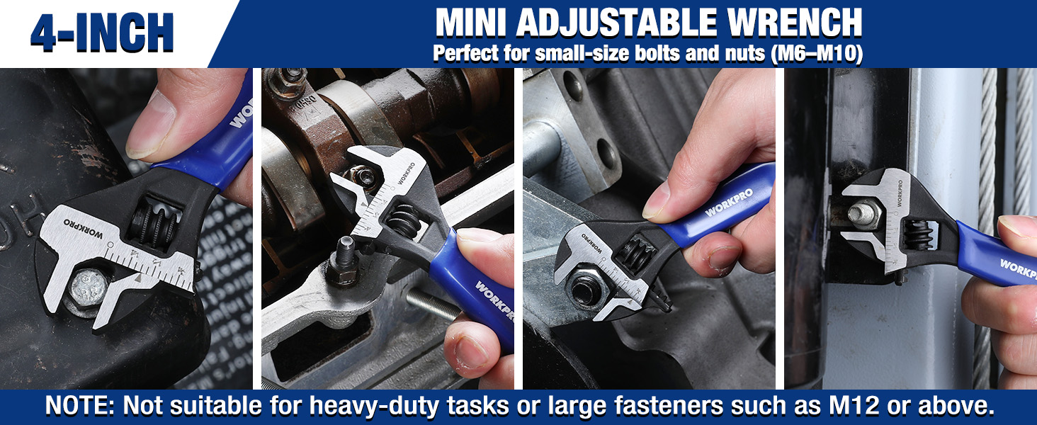 4inch mini adjustable wrench