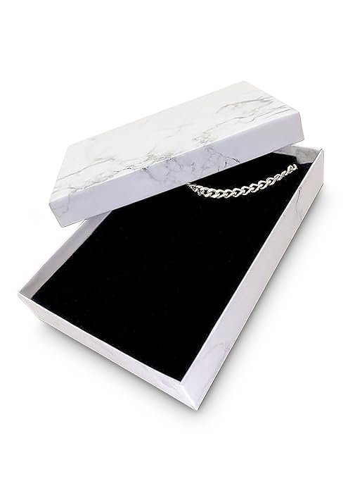 cotton insert filled kraft paper jewelry gift box case