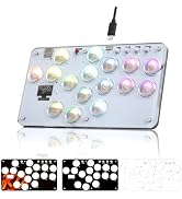 RK ROYAL KLUDGE T16C Arcade Stick 16 Keys with Custom RGB & Hot Swap, All-Button Arcade Controlle...