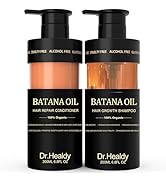 Dr.Healdy Anti-Thinning Batana Oil Shampoo & Deep Moisturizing Conditioner Set (6.8oz x2) Natural...