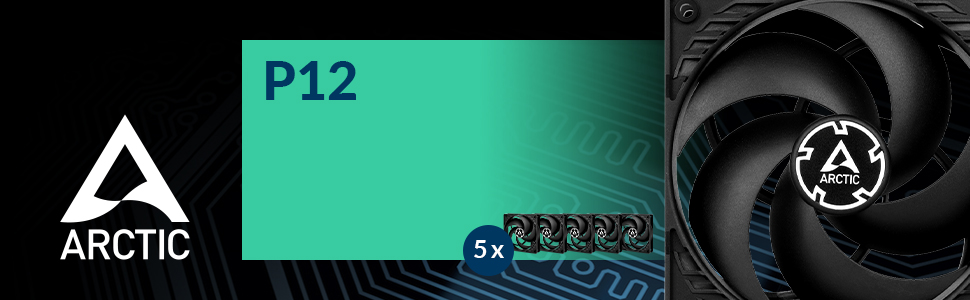 arctic p12 slim;p12 max;slim 120mm fan;120mm slim fan;arctic p12 pwm pst 5 pack;arctic f12;p12 pwm