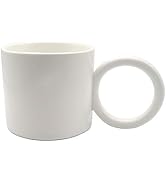 PEYZCNOK Porcelain Coffee Cup, Ceramic Coffee Mug with Handle, Cup for Cocoa Cappuccino Latte Mil...