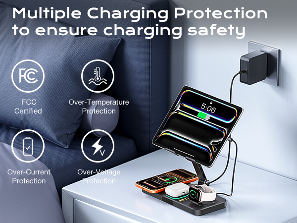 6-in-1 magnetic wireless charger