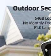 psync MaaX V1 2K Outdoor/Indoor Wired Security Camera,Built-in 64GB Storage | No Subscription Req...
