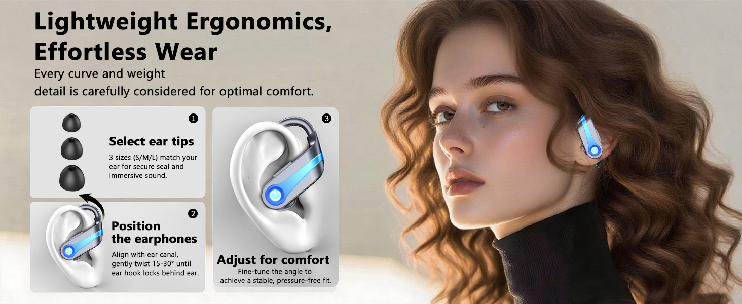 wireless earbuds for ergonomics