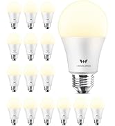 WOWLUMEN A19 LED Light Bulb,9W E26 Light Bulbs(60 Watt/80 Watt Equivalent),3500K Soft White,Non-D...