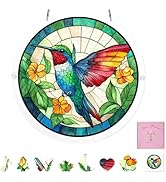 Acrylic Puzzle Suncatcher, 83 Pieces Colorful Hummingbird DIY Bird Acrylic Sun Catcher Puzzle Kit...