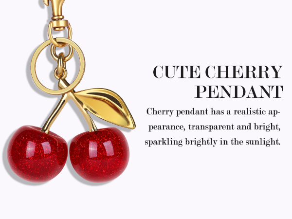cute cherry pendant necklaces are a perfect addition to any outfit.