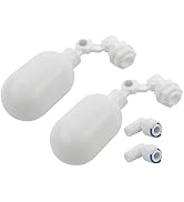 Pxyelec 2pcs Water Filter Float Ball Valve with 1/4 inch Quick Connect Push in to Connect Tube Fi...