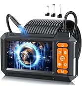 Endoscope Camera with Light, 1080P HD Borescope with 8 Adjustable Lights, 4.3