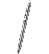Hamans Titanium Ballpoint Pen Click Push Retractable Press Switch Pen with Clip 5.2" Pocket Size ...