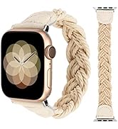 Minyee Compatible with Apple Watch Band Braided 41mm 40mm 38mm 42mm 44mm 45mm 46mm 49mm Women,Sol...