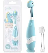Papablic Toddler Sonic Electric Toothbrush Kids for Ages 1-3 Years, Baby Electric Toothbrush with...