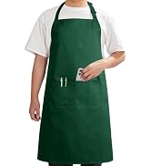 Syntus Chef Apron for Men Women Kitchen Cooking Apron with Pockets, Adjustable Bib Aprons Stain R...