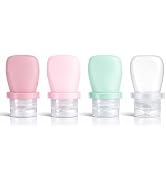 WXOIEOD 1 oz Travel Bottles, Leakproof Silicone Squeeze Bottle Mini Travel Size Container for Toi...