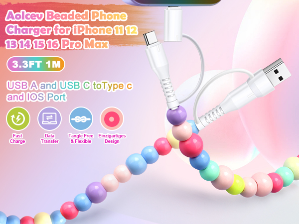 beaded phone charger