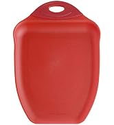 Dexas Chop & Scoop Cutting Board, 9.5 by 13 inches, Solid Red (322-J1795)