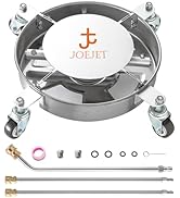 JOEJET Undercarriage Pressure Washer Attachment, Undercarriage Cleaner with 4 Wheels, 14 Inch Und...