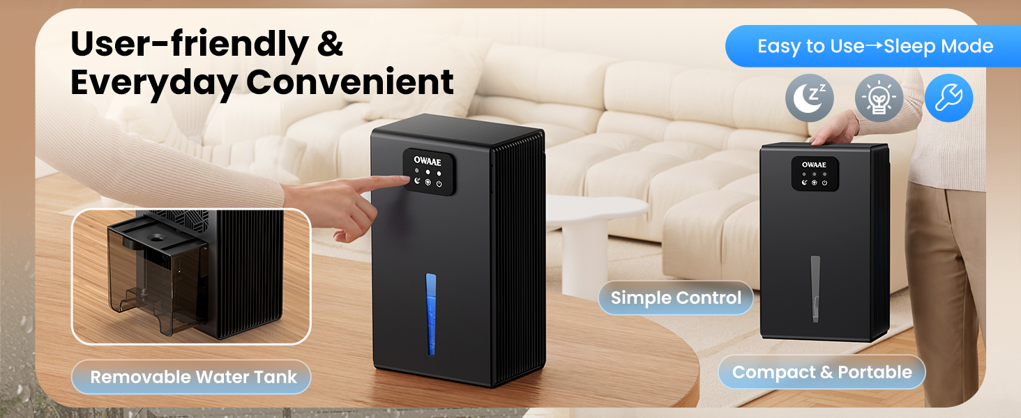 user friendly dehumidifier
