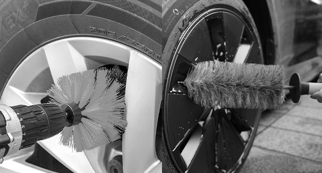 tire brushes for cleaning tires