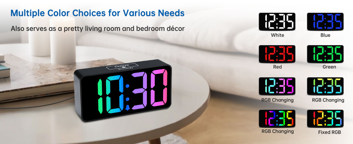 alarm clocks for bedrooms