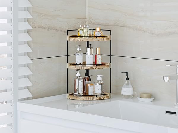 corner bathroom counter organizer