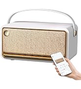 Edifier Retro Wood Bluetooth Speaker, Wireless Portable Speakers with 40W Hi-Res Audio, Stereo Pa...
