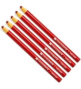 TRADESAFE China Markers Grease Pencils - 5 Red Grease Markers, Peel-Off Wax Pencils for Labeling ...