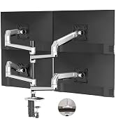 ErgoUnion 4 Monitor Stand for Desk, Quad Monitor Mount for Screens up to 40 Inches within 25 lbs,...