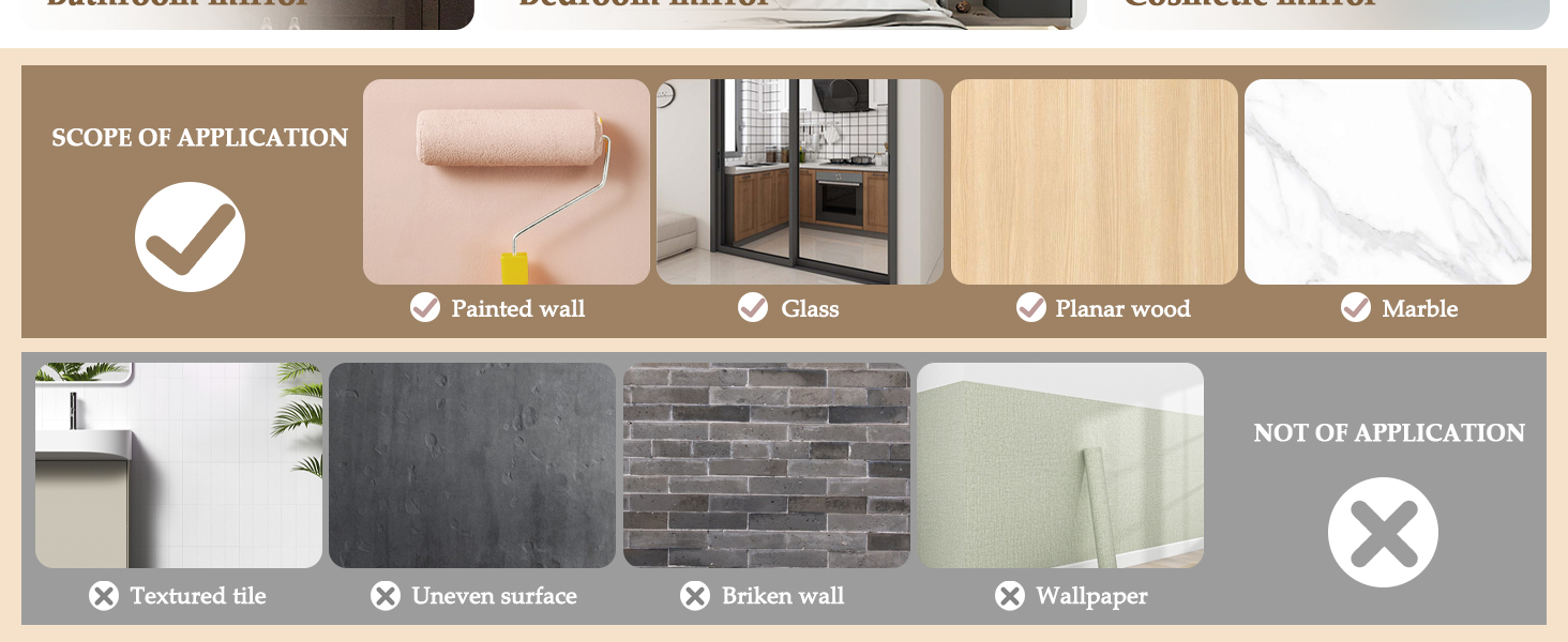 acrylic mirror wall