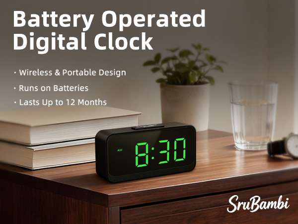 battery operated alarm clock