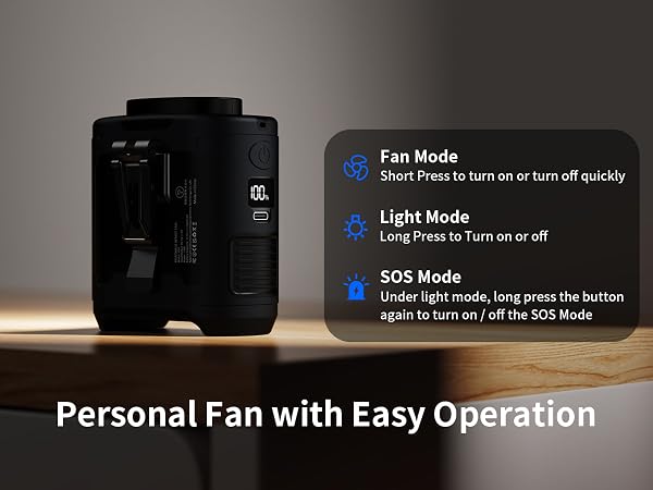 portable waist fan rechargeable