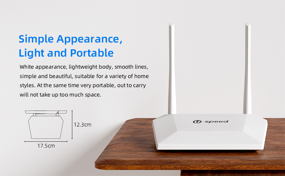 Simple appearance, lightweight and portable