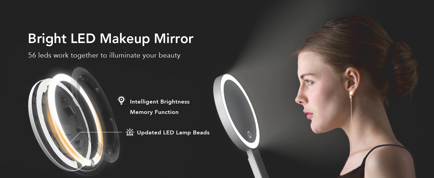 led makeup mirror