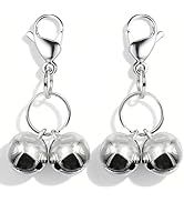 IVIA PET 4 Sets Cat Bell for Dog Collar Charm Training Pet Pendant Accessories with 2 Pack Stainl...