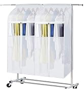 Zilink Hanging Clothes Bag Organizer 43 inch-2 Pack Large Garment Bags Suit Bag for Storage Hangi...