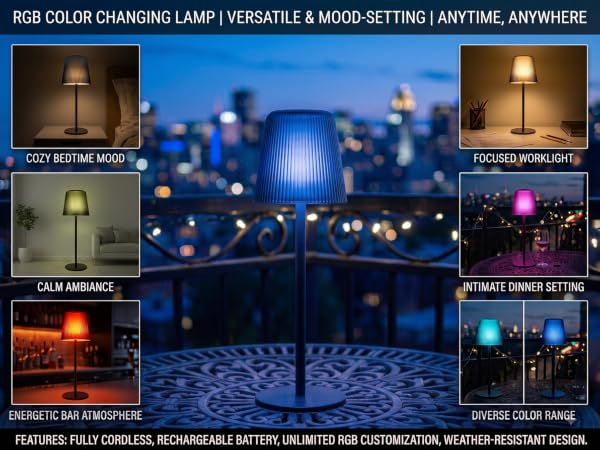 lamp with various RGB light