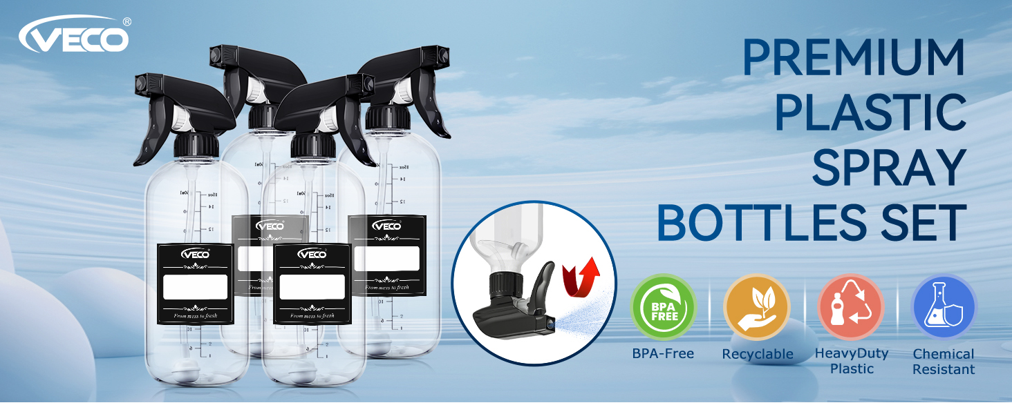 spray bottles