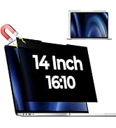Halloive Magnetic Laptop Privacy Screen for 14 Inch 16:10, That Screen Size is 11.87 in Wide and ...