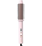 K&K 1 1/2 Inch Red Light Therapy Infrared Bounce Brush, Heated Thermal Round Brush with Negative ...