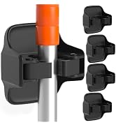 reliahom 5 Pack Broom Holder Wall Mount Mop Grippers No Drilling Self Adhesive Anti-Slip Mop Hand...