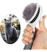 Self Cleaning Slicker Brush - Cat Brush Skin-Friendly Deshedding Grooming Massaging Tool for Long...