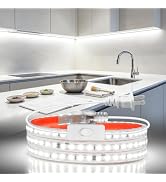 Aclorol 36 Inch Under Cabinet Lighting Plug in, Self-Adhesive, 110V-120V | 720 Lumens Bright LED ...