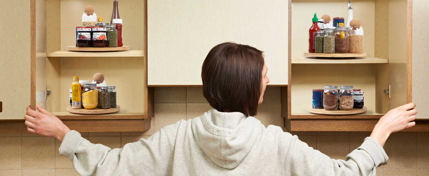 lazy susan turntable for cabinet